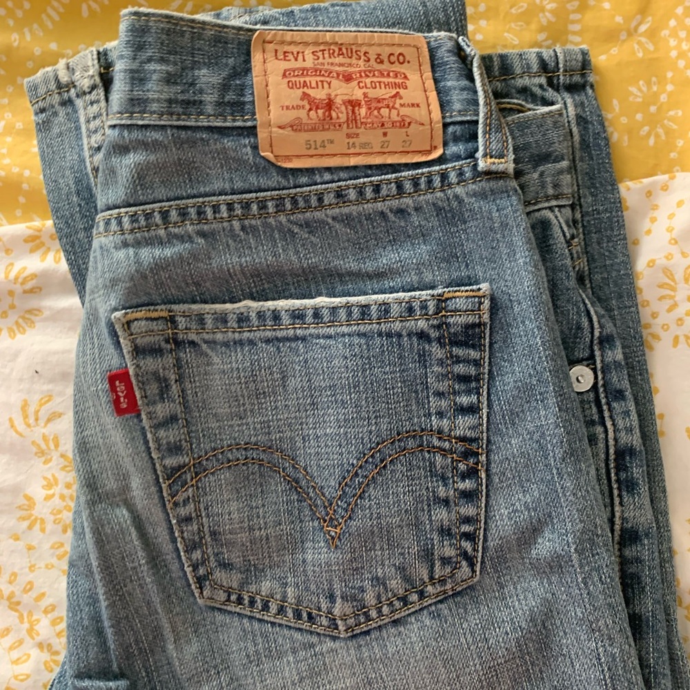 Levi's  Light Blue Slim Straight Jeans lot of 4 Boys pants